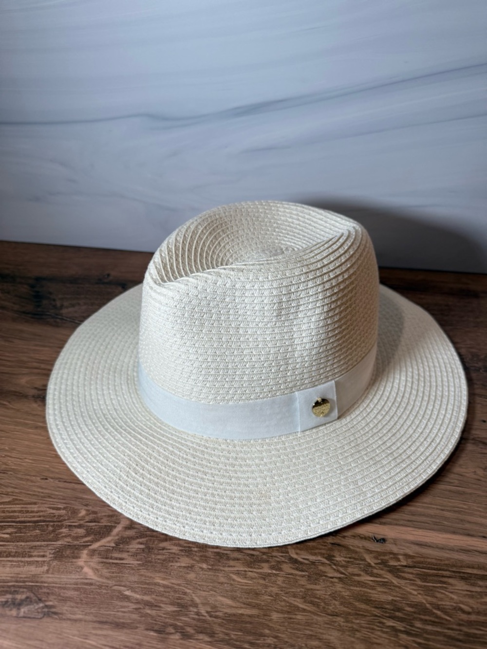 Melissa Odabash Panama Hat Paper Straw Cream